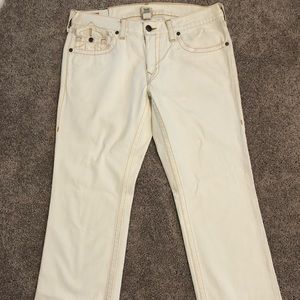 White True Religion Jeans Size 36